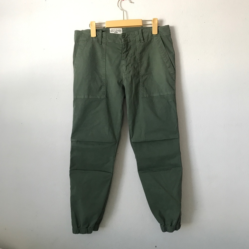 Nili Lotan jogger pants with zipper detailing